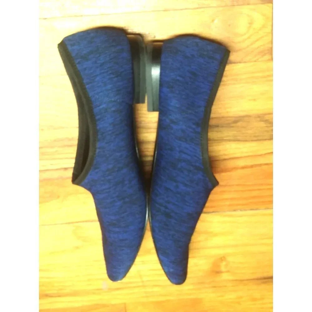 Lori Goldstein Womens Sasi Slip-On Shoes US Sz 7.5 M UK 38 blue SOFT COMFORT EUC